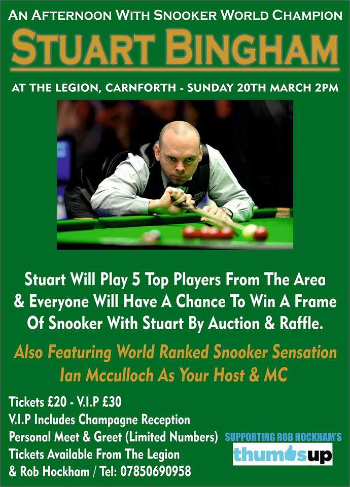 Afternoon with Stuart Bingham Afternoon with Stuart Bingham